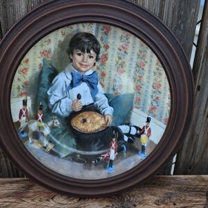 Little Jack Horner Vintage Collector Plate from Reco Mother Goose